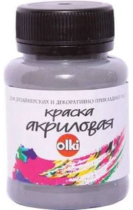 Acrylic paint OLKI 100ml silver