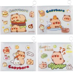 Zipper bag "Capybara" 21x17cm (assorted)