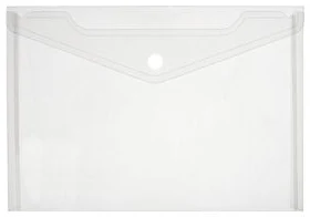 Envelope plastic A5 with button 0.16mm transparent PP