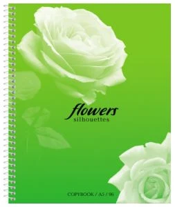 Notebook squared 96sh. spiral bound "Flowers" ECO