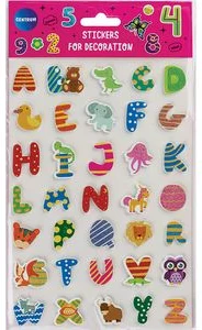 Dekoratīvas uzlīmes 3D EVA “Alphabet”