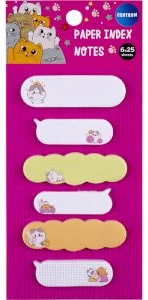 Papīra indeksi "Cute Cat" 6gb.x25lp.