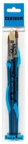 Paint brushes set of 2x Nr.6;8 round and flat (goat hair)