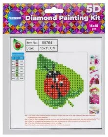 Diamond mozaic "Ladybug" 15x15cm