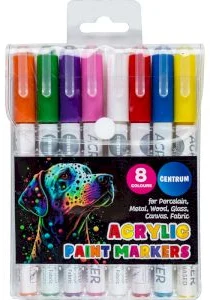 Akrilu marķieru komplekts 8 kr. 1-3mm