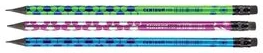 Pencil HB sharpened, round shape, with eraser, plastic