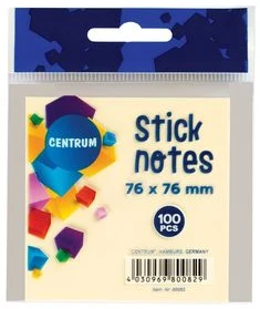 Līmlapiņas 76*76mm 100lp. CENTRUM