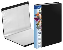 Transparent book A4 FOROFIS 0.80mm cover w/60 transp.pockets 0.03mm (black) PVC