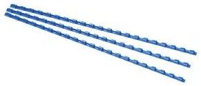 Spirāles plastmasas 6mm 25lp. FOROFIS 100gab. zilas