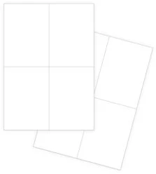 Self-adhesive white labels FOROFIS 105x148mm A4 100sh.