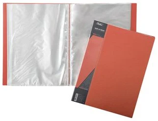 Mape ar 100 kabatām A4*4cm 0.8mm sarkana