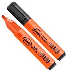 Marķieris teksta ar ieslīpu uzgali oranžs 1-4mm FOROFIS