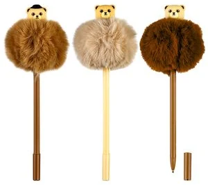 Lodīšu pildspalva "Nandy Bear POMPOM" zila 0.7mm