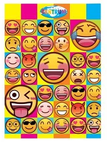 Mape-stūrītis "EMOJIDEX" L-veida A4 0.16mm assorti