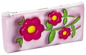 Penālis-kosmētikas maks 3D efekts “Flower 3D” 20.5x9x2.5cm