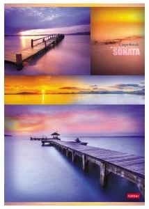 Notebook A4 squared 96sh. "Sunset"