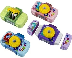 Zīmuļu asināmais ar dzēšgumiju un ar savācēju ”3 in 1 CAMERA”
