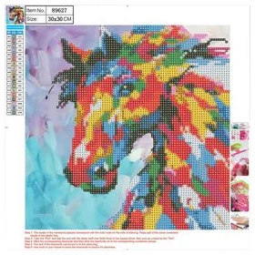 Dimanta mozaīka 5D "Horse" 30x30cm