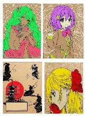 Notebook squared 96sh. "Anime"