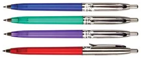 Automatic ball pen ICE blue ink 0.7mm