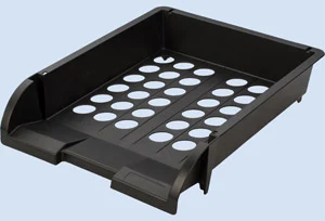 File tray plastic (black)