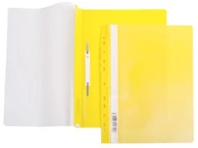 Clip file with perforation A4 0.14/0.18mm yellow
