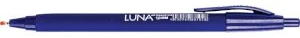 Automātiska lodīšu pildspalva LUNA zila 1.0 mm (tinte uz eļļas bāzes)