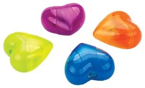 Sharpener plastic "Heart" with container