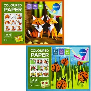 Double - coloured paper pads A4 20sh. 10col. 80gr.