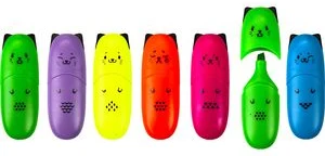 Text marker highlighter “Mini Cat” MINI (assorted colours) /drum