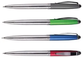 Pagriežama lodīšu pildspalva FROST zila 1.0mm metāla