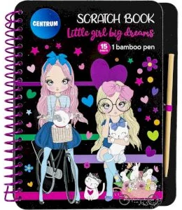 Scratch paper “Little Girl, big Dreams” 210x170x10mm (15 sheets)
