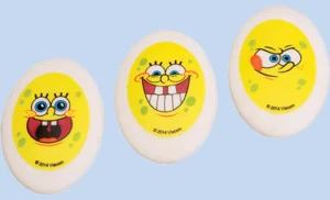 Eraser synthetic rubber oval "Sponge Bob"