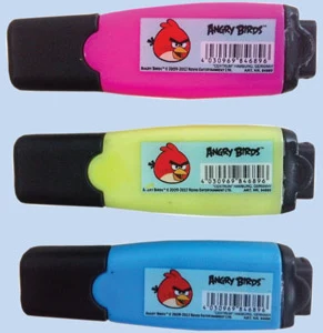 Marķieris teksta MINI "Angry Bird" assorti