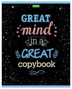 Notebook ruled 96sh. "Tune in to the positive!"