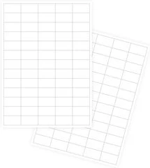 Self-adhesive white labels FOROFIS 38x21.2mm A4 100sh.