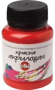Acrylic paint OLKI 100ml red