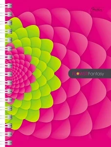 Klade rūtiņu 96lp. ar spirāli "Flower Fantasy"