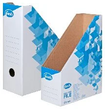 Magazine holder FOROFIS A4 100mm white (cardboard)