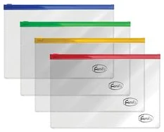 Zipper bag A5 FOROFIS (24x18cm 0.14mm (assorted) PVC