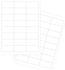 Self-adhesive white labels FOROFIS 64.6x33.8mm A4 100sh.