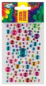 Decoration stickers "CRYSTAL" 11.5x7.5cm (assorted)