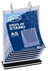 Reklāmas dēlis ar vaļīgām lapām / Ēdienkartes stends A5V-6 lapas FOROFIS