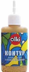 Akrila konturs OLKI 20ml zelts