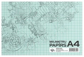 Milimetru papīrs A4 20lp.