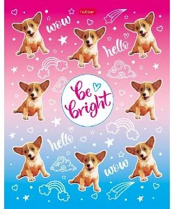 Notebook sguared 48sh. "Be Bright!"