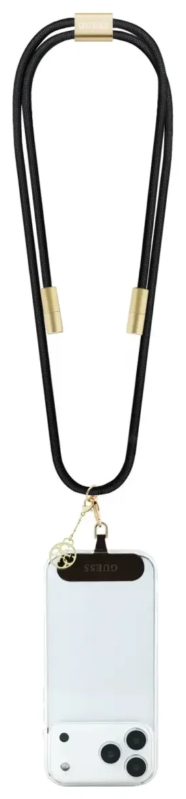 Guess Crossbody Strap 4G Charm whit Charging Cable USB-C|USB-C Black