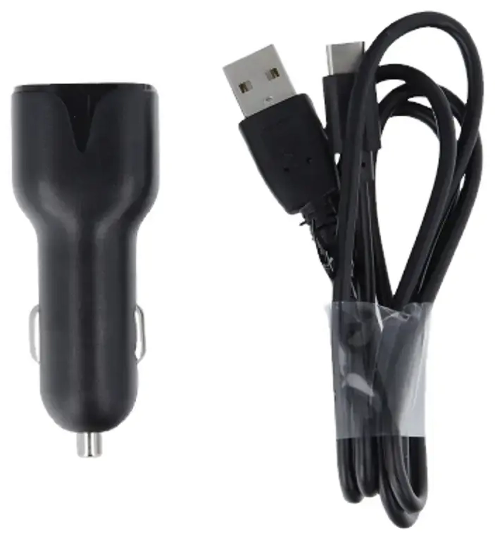 Maxlife MXCC-01 auto lādētājs | 12W | USB-A | with USB-A to USB-C cable included | melns