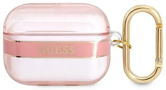 Guess  GUAPHHTSP AirPods Pro cover różowy|pink Strap Collection