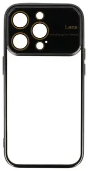 Fusion Electro Lens Back Case Silikona Aizsargapvalks Priekš Samsung A156 Galaxy A15 5G Melns
